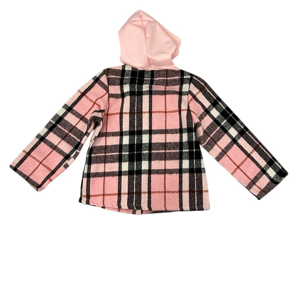 SHEIN Girls Plaid Long Sleeve Hooded Top and Pants - Picture 5 of 5